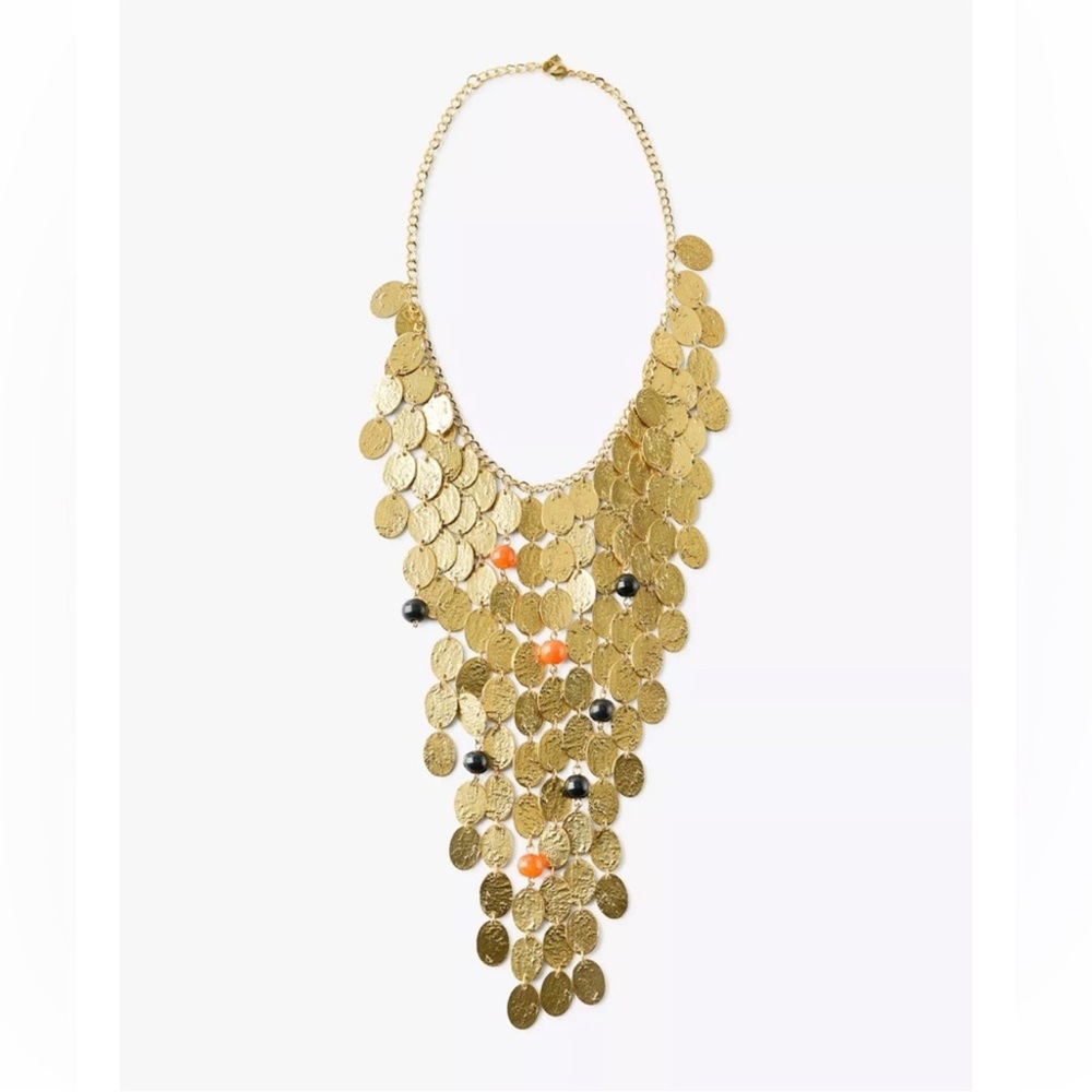 ZARA BLOGGERS FAV BEADED COIN WATERFALL NECKLACE